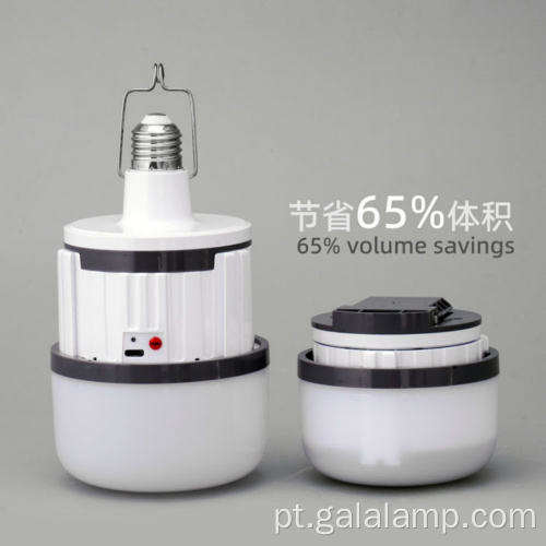 Luz de lâmpada LED de emergência recarregável